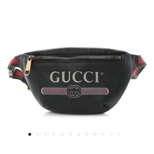 Gucci Grained Calfskin Small Logo Belt Bag